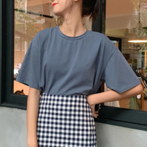 오너클랜 여성의류 라운드티 티셔츠코디 반팔 빅사이즈티셔츠