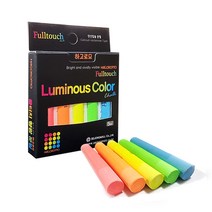 하고로모 탄산분필 풀터치(형광) 5색5본입/320297/분필/형광분필