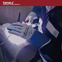 카멜로 KameLo 알곤 티그 아크 용접 캠핑 작업 장갑 815-GB 블루, 1세트
