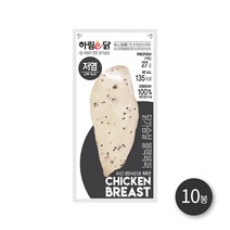 맛있는 하림이닭 저염닭가슴살 블랙페퍼 100g 10팩