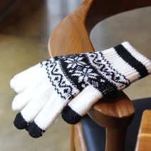 스마트 폰 터치 니트 울 기모 장갑 핸드폰 휴대폰 터치 장갑