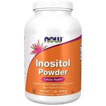 NOW 보충제제 이노시톨 파우더 신경전달물질 신호* 세포 건강* 454g, 8 Ounce