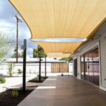 햇빛 차광막 야외 실외 그늘막 천막 햇빛가리개 정원 발코니 햇빛 차단막 햇빛차단, 베이지 1 m * 3 m (직사각형)