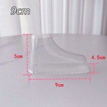 투명 플라스틱 작은 발 모델 신발 양말 쇼케이스 지원 쉽게 변형되지 않음 재사용 가능한 금형 10 개 411017, 02