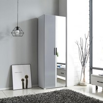 옷방 심플정리 전신서울 선반형 수잡장 미니멀 침실, 화이트