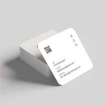 정사각 라운드 명함 독특한 명함제작 디자인무료 고급 예쁜 특이한 정사각형 심플 깔끔 디자인온유, 기본200매