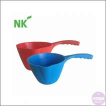 바가지 계량 눈금 1L 플라스틱 주둥이 가정용 업소용 공장, 빨강