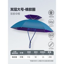 낚시 파라솔 각도 꺽임형 대형 조절 휴대용 민물 비치 87, 유리섬유골110cm(컬러풀고무헤드커버접이식)❤+배달커버