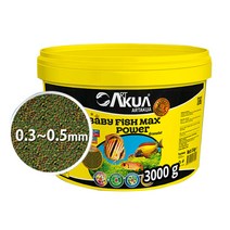 아트아쿠아 베이비 맥스파워 3kg/7.5L 치어 산호 소형 열대어 사료, 1개