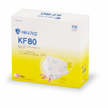 애니가드 꿈꾸는 고래 웰빙 황사 마스크 뉴 프리미엄 소형 KF80, 혼합색상, 300개, 1개입