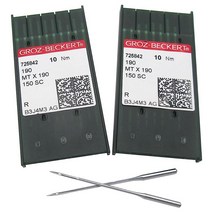GROZ-BECKERT CKPSMS 투명 플라스틱 상자 - 20피스 Groz-Beckert MTX190 바늘 PFAFF 145 190 545 595 1245 1545 Groz-Be, 20PCS Groz-Beckert-MTX190 21/1