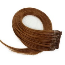 프리티레이디 스킬땋기 인모붙임머리 48cm(18인치) 100가닥 숱추가용 부분가발, 1개, #6