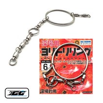 쯔리메이진 요리토리 링 채비4 갈치 칼치 회전도래 선상 낚시 채비 소품