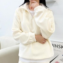 여성 골덴 기모 하프집업 아노락 맨투맨 헬린이 스포츠티 추리닝 자취생