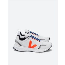 VEJA 베자 Condor Mesh Sneaker In White Orange Fluo 223861