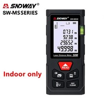 sndway 레이저 거리 측정기 40m 60m 80m 100m 120m 거리 측정기 레이저 테이프 거리 측정기 빌드 측정 장치 눈금자 테스트 도구, MS 시리즈