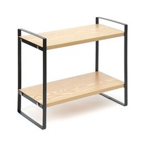 비투비월드 베이직 2단 책상 선반(40cm) (우디)