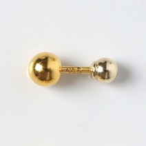 24K 순금 볼피어싱 (4mm 순금볼+14K 잠금볼)