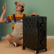 기내용 캐리어 수하물 여행 가방 트롤리 알루미늄 프레임 수하물 여성 일본 트롤리 케이스