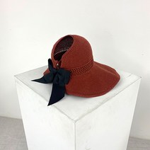 김이쁨 1+1 리본 왕골 플로피햇 모자