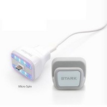 STARK 스타크 UV LED 고속충전 스마트폰 살균기, 색상:화이트, 본체+C타입젠더