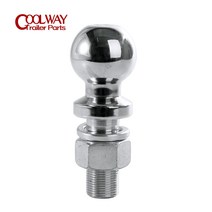 견인볼 크롬 트레일러 히치 토우 볼 2-5/16 인치 M25 생크 직경 5000 Lbs 커플 링 부품 RV 캠핑카 캐러밴 액세서리