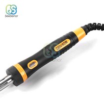 미니 납땜 인두 220V 60W 온도 조절 전기 솔더 철 재 작업 스테이션 히트 연필 용접 수리 도구 EU 플매트 카펫 러그, 한개옵션0