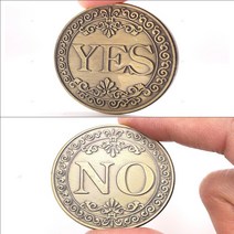Yes No 코인 기념 장식 주화 동전 모형