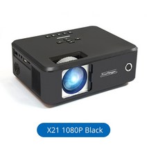 빔 프로젝터 새로운 touyinger x21 풀 hd 브랜드 미니 프로젝터 led 비머, 협력사, x21 1080p 블랙