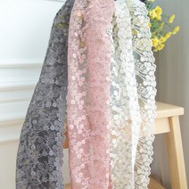 봄 가을 겨울 순수 레이스 롱 스카프 (7컬러)