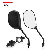ATV 부품 쿼드 오토바이 백미러 8MM 10MM 스포츠맨용 ATV 250cc Can-am 야마하 랩터 700 CFMOTO, 01 M8