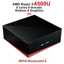 미니PC 데스크탑 고사양 topton amd ryzen 7 4800u r7 3750h 베가 그래픽 2ddr4 m.2 nvme 게임용 컴퓨터 windows 11 4k ht dp, 02 8GB DDR4 128GB NVMe_02 AU, 05 Ryzen 5 4500U