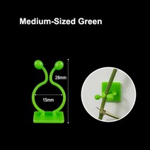 식물지지대 고정 클립 서포트링 화초케이블 클립 보이지 않는 벽 등나무 클램프 공장 등반 벽 자체 접착 고정 장치 덩굴 버클 후크 등나무 고정 클립 브래킷 공장 스텐트 sup, 30개, 중형