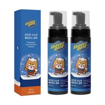 [2개]쉬즈곤 스노우 워터리스 샴푸 200ml 반려동물 강아지 고양이 발 샴푸 드라이 샴푸 풋 클렌져