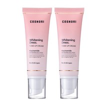 코스노리 화이트닝드레스 미백 톤업크림 50ml 1+1(마스크팩 증정), 화이트닝 드레스 톤업크림 1+1