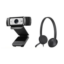 로지텍 고화질 웹캠 C390N + USB 헤드셋 H340 세트, T21