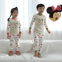 크리스마스 실내복 유아 아동 겨울 산타 루돌프 후라이스내복