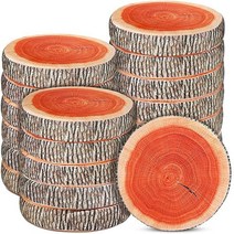 춘풀 20pcs 15.8인치 나무 베개 바닥 쿠션 나무 조각 베개 교실 베개 나무 그루터기 쿠션 부드러운 둥근 의자용 베개 가정용 소파 침실 거실 학교