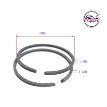 40MM 47MM 48MM 10MM 12MM 피스톤 키트 야마하 호환 조그 50CC 70CC 80CC Minarelli EVO 5BM 5SU 1E40QMB Keeway Roketa, 09 47MM