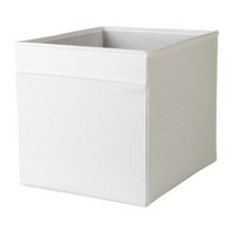 이케아 IKEA 수납함 화이트 33x38x33cm 폴리에스테르100%, 이미지참조