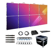 led전광판 실내 실외 LED 벽 디스플레이 500x500mm P2.6 P2.976 P3.91 심리스 노와이어 무봉제 노라인 스플라이싱 비디오 스크린 무대 배경 패널, [01] 1pcs 500x500mm, 1개