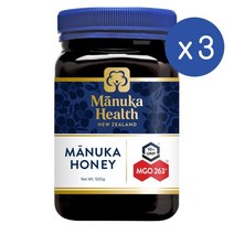 뉴질랜드 마누카꿀 허니 MGO263 500g 3팩 Manuka Health