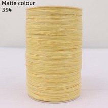 뜨개 뜨개질 실 목도리 양말 굵은 91 m/배럴 면 라피트 잔디 원사 여름 100% 천연 섬유 diy 짠 밀짚 모자 가방, 35-Matte colour