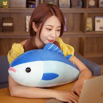 참치 다랑어 인형 인테리어 소품 귀여운 장식, 갈색 참치 인형