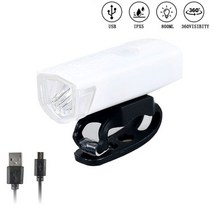 문라이트 전조등 후미등 자전거 라이트 LED USB 충전식 사이클 프론트 백 헤드 램프 세트 산악 손전등 안, 08 White