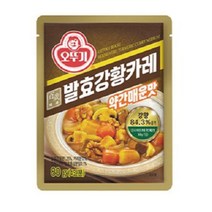 오뚜기 백세발효강황카레 약간매운맛 대용량 식당 업소 자취 1인가구 80g, 1개