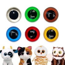 인형눈알 부자재 나사형 7.5mm 펠트 재료 DIY 만들기 키트 부업 부엉이 공룡 입체 2개, 5-인형눈알-브라운