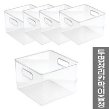 체인컴퍼니 투명 수납 정리함 중형, 투명정리함 중형 5개