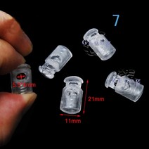 7번 투명 스프링 코드락 10개