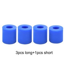 4 PCS/set 뜨거운 침대 레벨링 열 실리콘 솔리드 스페이서 플랫폼 레벨러 CR-10/ CR10S CR-X Ende-3 3D 프린터 부품, 1 Set, Blue 1short 3long